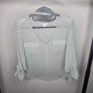 White with Black Dress Up Shirt